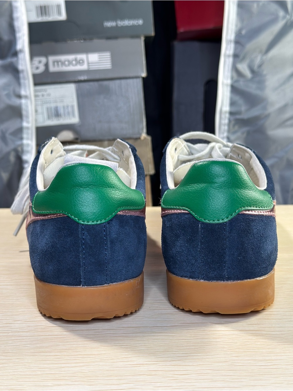 GOLA Elan Glitz Trainer Navy Blue, Pink, Green Women’s Size 9 Sneakers CLB790 - Picture 9 of 11